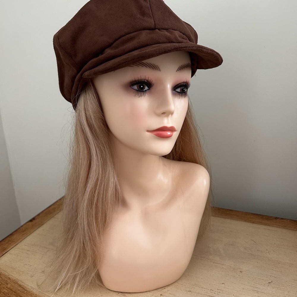 Brown Newsboy Cap